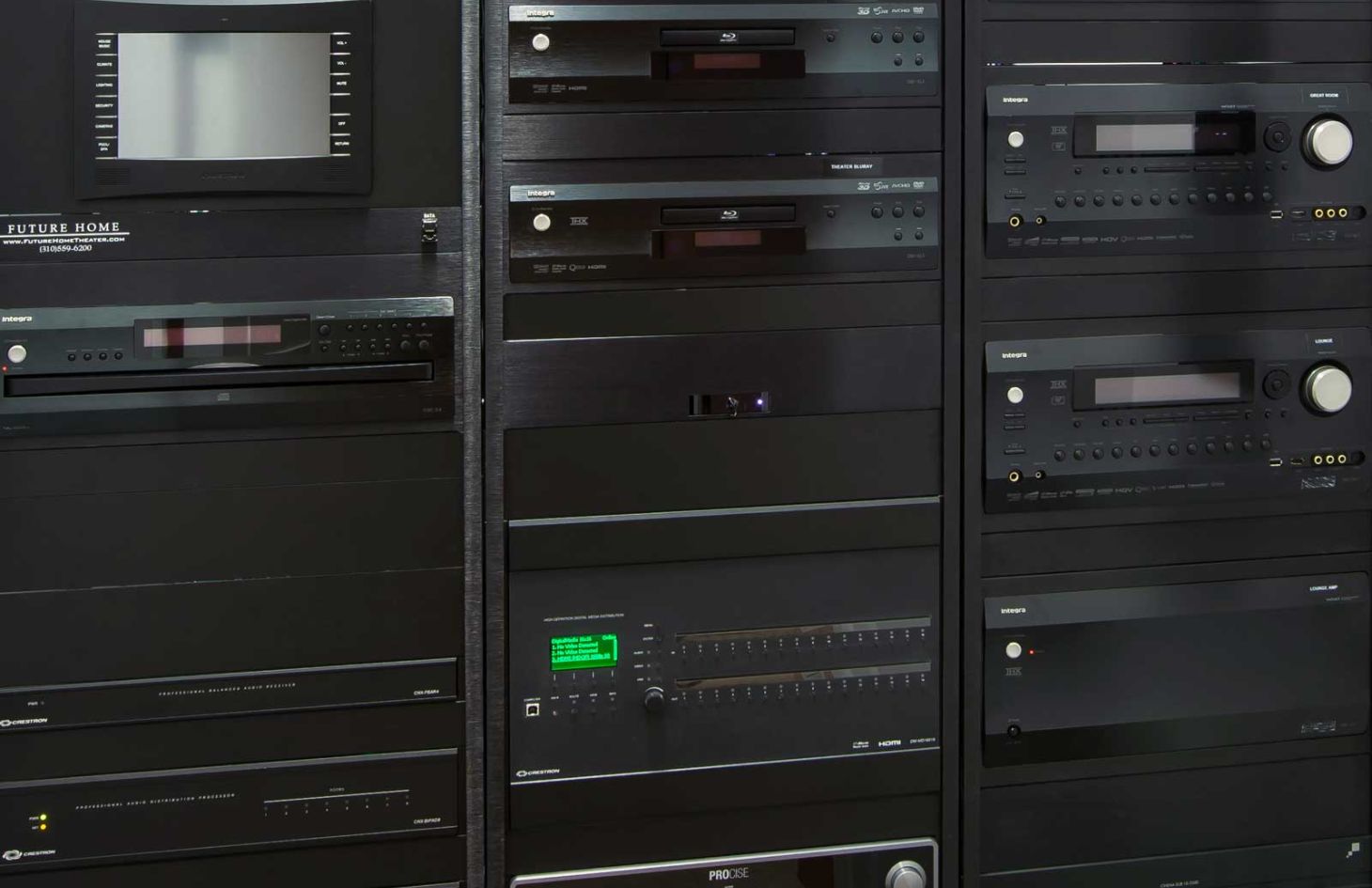 Home Theater Design, Red Seating, LED Lighting, Future Home, Wiring Rack