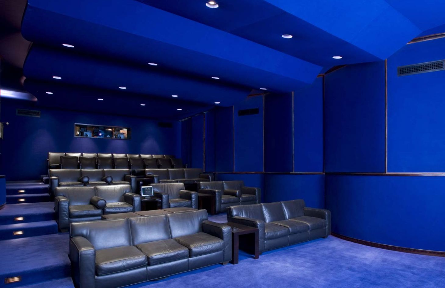 Home Theater Design, Creative Theater, Future Home, Blue Room