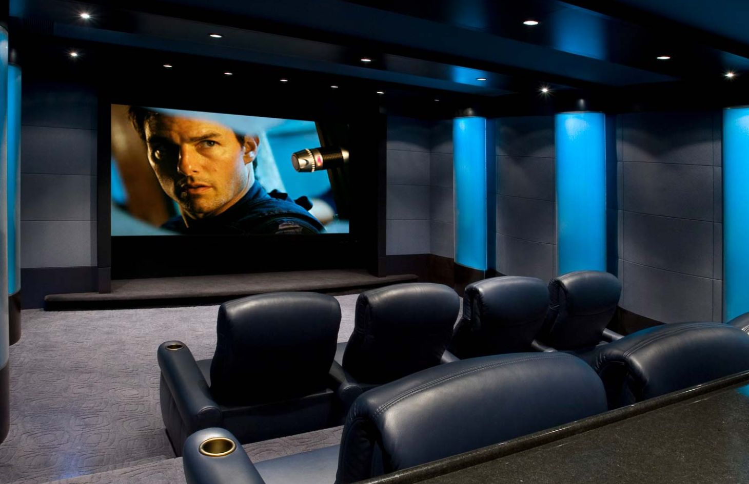 Home Theater Design, Future Home, LED Lighting, Screen