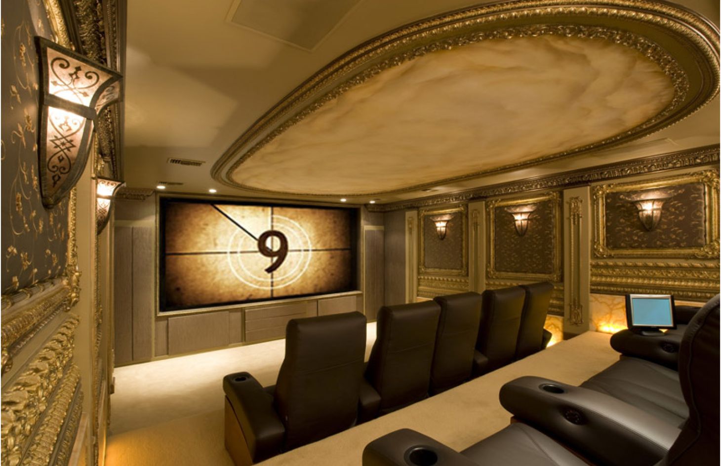 Home Theater Design, Creative Theater, Future Home, Golden