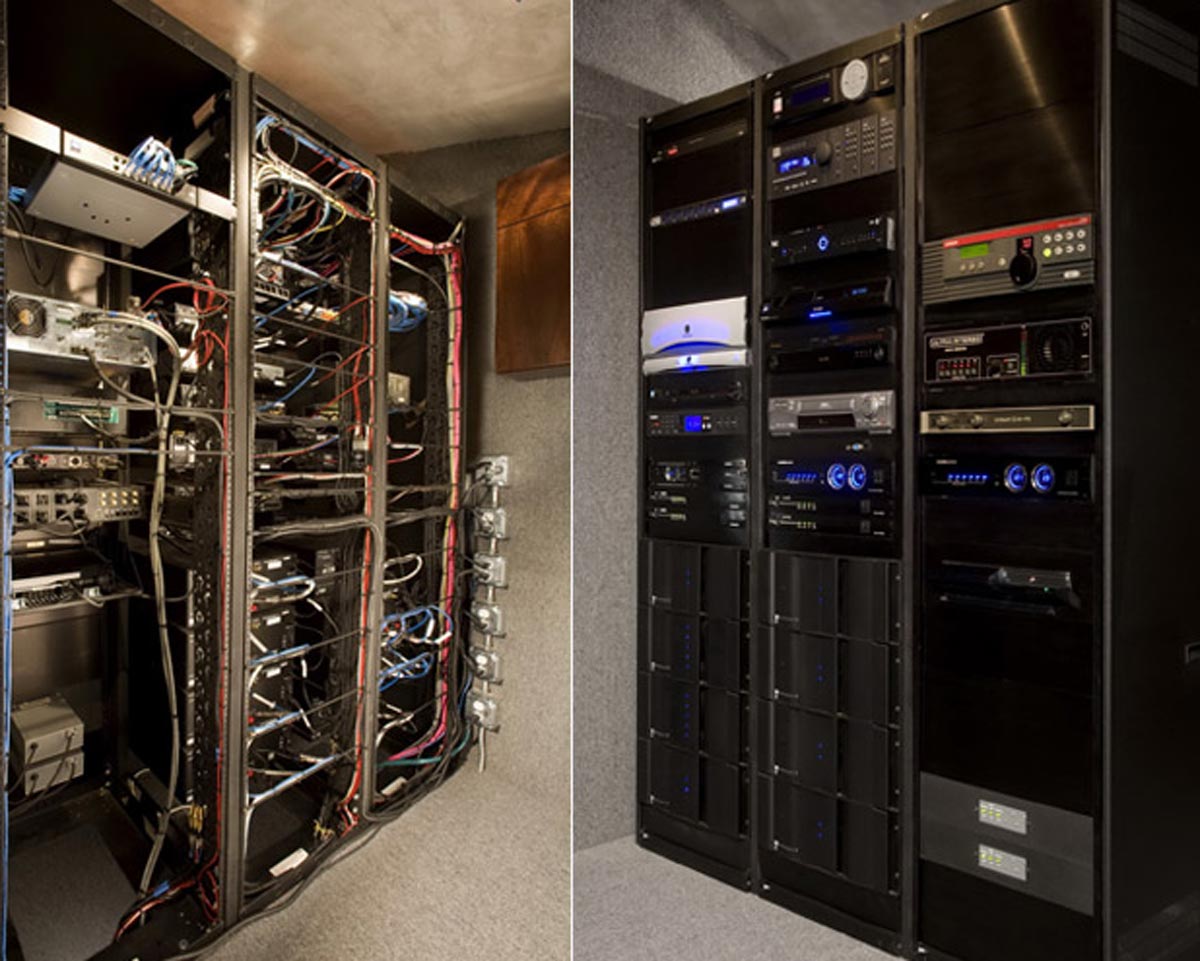 Home Theater Design, Creative Theater, Future Home, Blue Room, Projectors, Wiring Rack