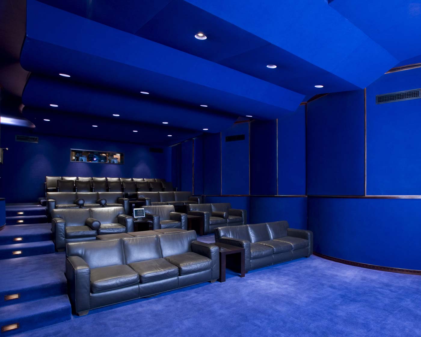 Home Theater Design, Creative Theater, Future Home, Blue Room