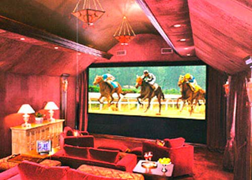 Home Theater Design, LED Lighting, Future Home, Golden