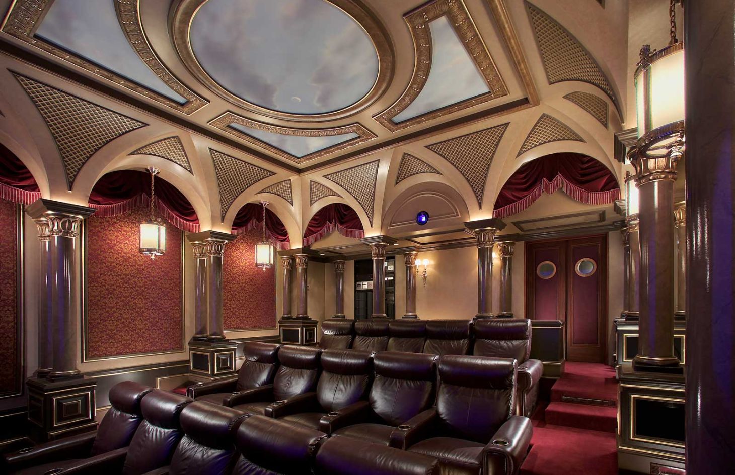 Home Theater, Traditional, Future Home Theater, Home Theater Installation, Details, Arch