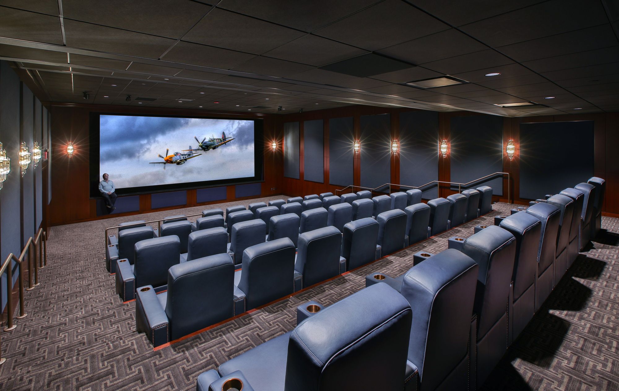 Home Theater Design, LED Lighting, Future Home, Golden